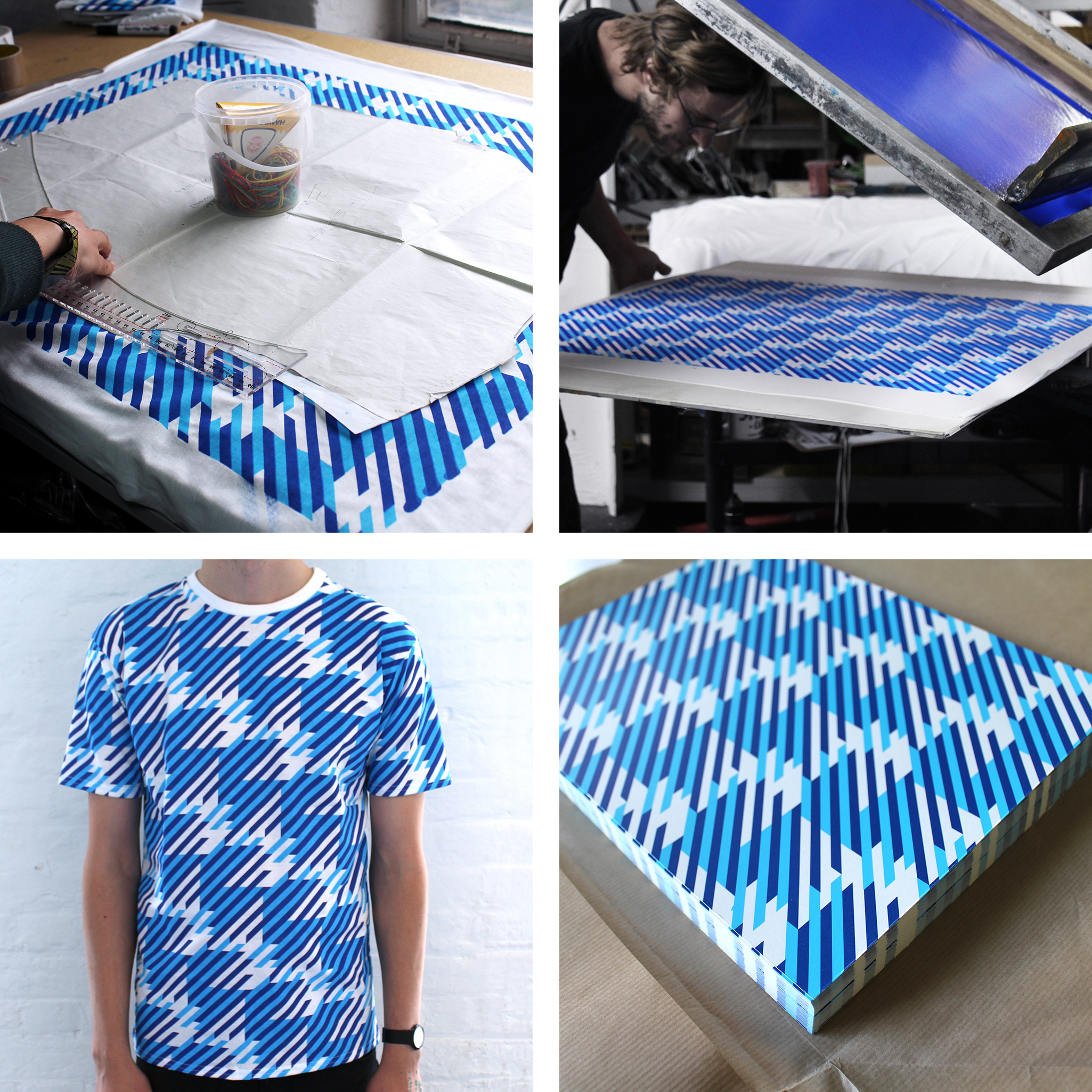 screen printed t-shirt and art print process