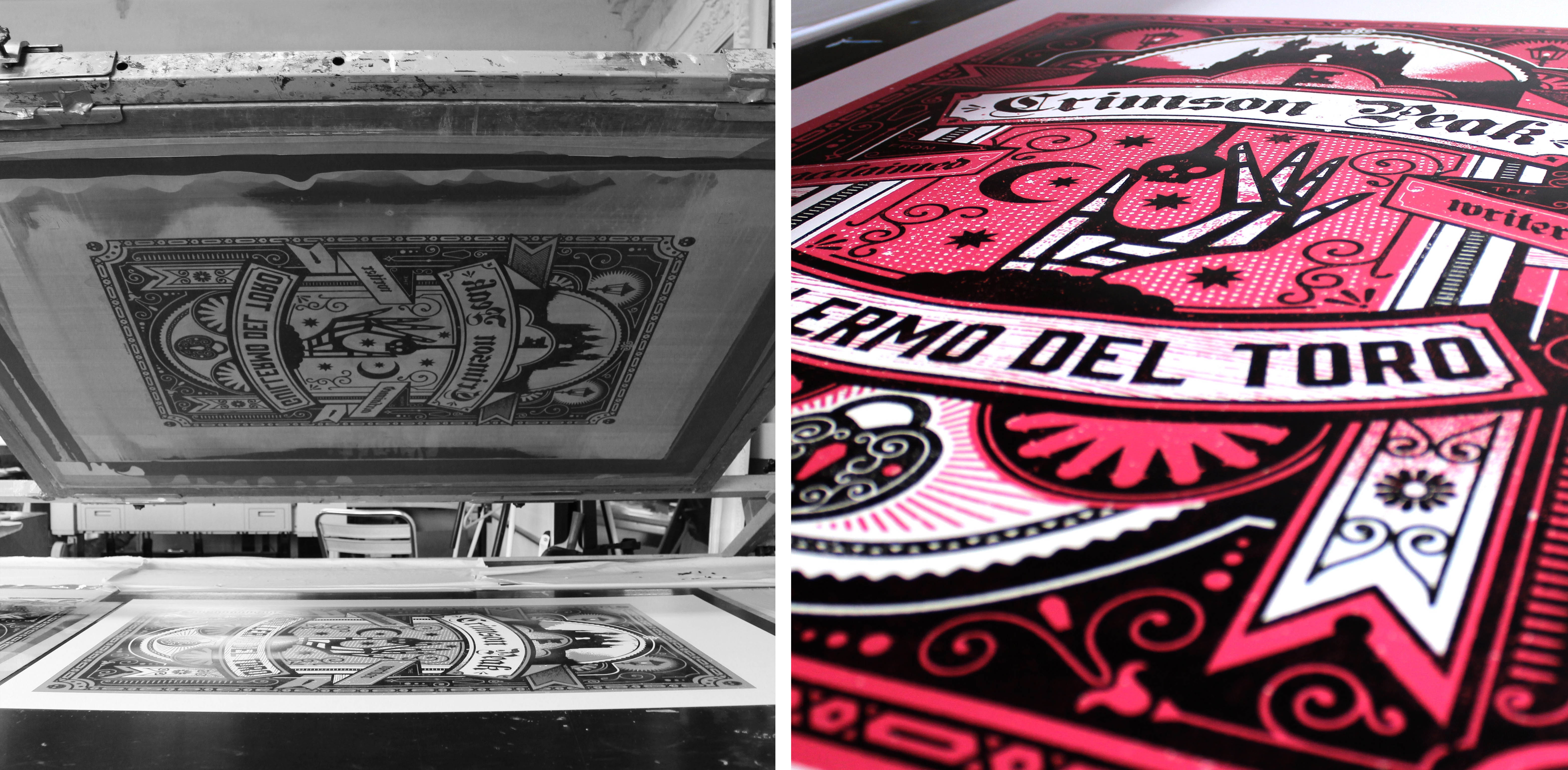 Telegramme screen print for The Great Guillermo