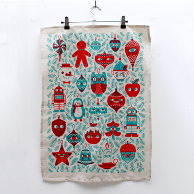 3rd Rail x Kristyna Baczynski Christmas Tea Towel